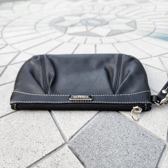 Coach 1941 SOHO Pleated Leather Zip Clutch Wristlet - Picture 7 of 13